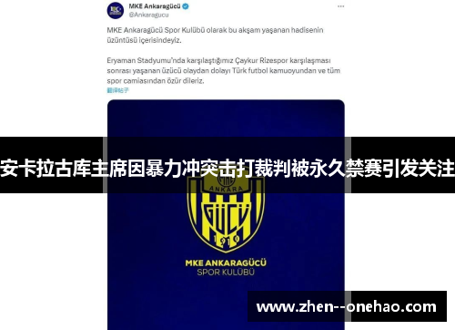 安卡拉古库主席因暴力冲突击打裁判被永久禁赛引发关注 安卡拉古库主席因暴力冲突击打裁判被永久禁赛引发关注